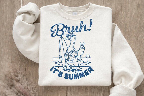 Bruh It's Summer Beach T-shirt Design: A Designer's Asset