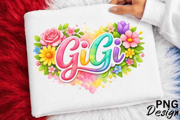 Celebrate Love with the GiGi Floral Heart PNG Design