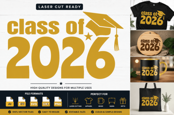 Celebrate with Style: Class of 2026 Graduation Design Assets