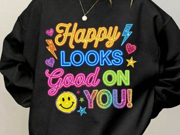 Cute Positive Smile Mental Health Happy T-Shirt Design