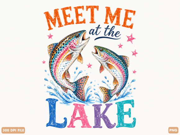 Lake Life Design: A Versatile PNG for Creative Projects