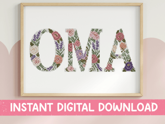 Oma Floral Letter Garden Design: A Blooming Asset