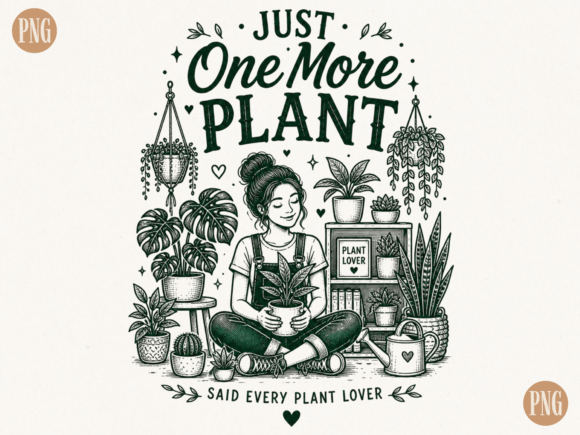 Plant Lover Quote PNG Design File