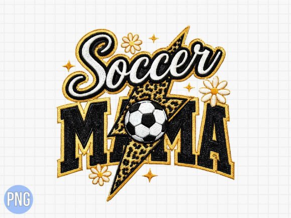 Retro Leopard Soccer Mama Design PNG: A Creative Asset