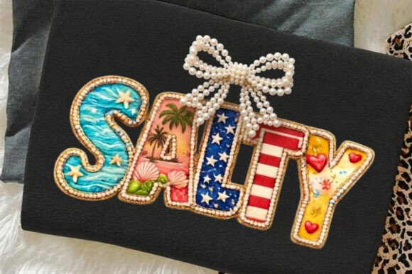 Salty Beach Summer Bow PNG: A Designer's Coastal Asset