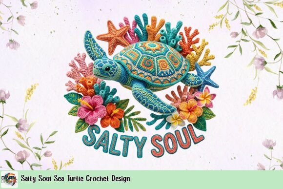 Salty Soul Sea Turtle Crochet Design: Coastal Charm for Creatives