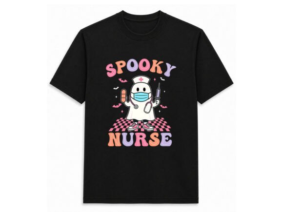 Spooky Nurse Ghost Design: A Vector Asset for Creative Projects