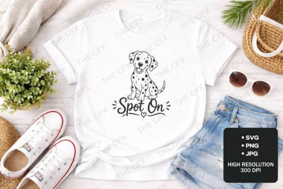 Spot On Dalmatian T-Shirt Design: A Graphic Designer's Asset