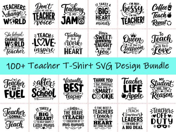 Teacher T-Shirt SVG Bundle: Design Assets for Education